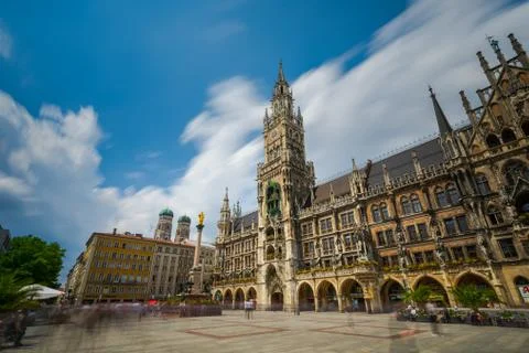 Marienplatz in Munich Stock Photos