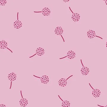 Marigold blossom spring glyph vector seamless pattern 스톡 일러스트