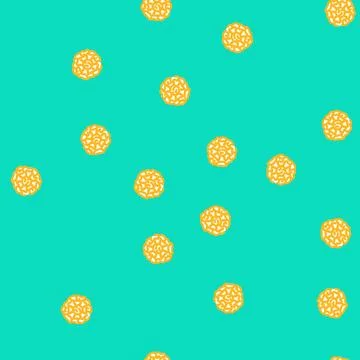 Marigold blossom spring vector seamless pattern Illustrazione stock