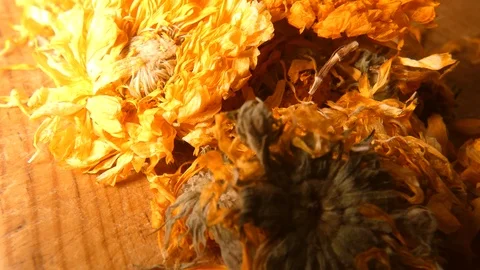 Marigold petals Video stock 112107948