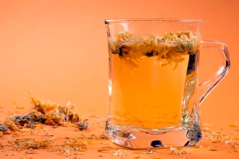 Marigold tea Stock Photos