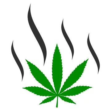 Marijuana Aroma Flat Icon Image Illustration