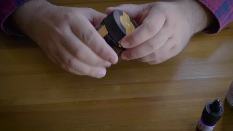 Marijuana buds in a jar Video stock 91800916