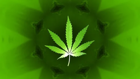 Marijuana / Cannabis Loop 4K Trippy Stock Footage 129500135