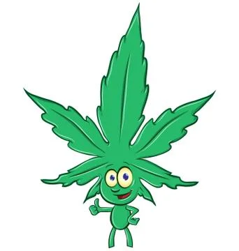 Marijuana cartoon Ilustración de archivo