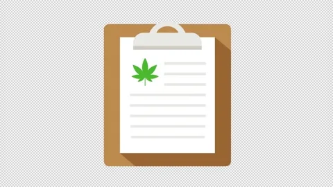 Marijuana Clipboard Stock Footage 205065989