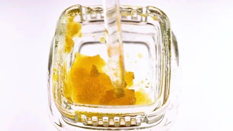 Marijuana Concentrate Close Up Stock Footage 172252213