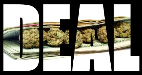 Marijuana deal Stock Illustration