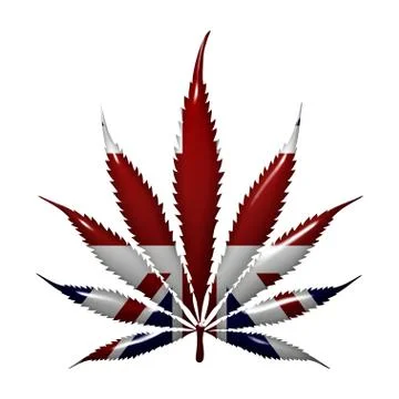 Marijuana in england Stock Illustration
