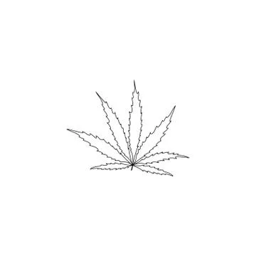 Marijuana. flat vector icon Stock Illustration