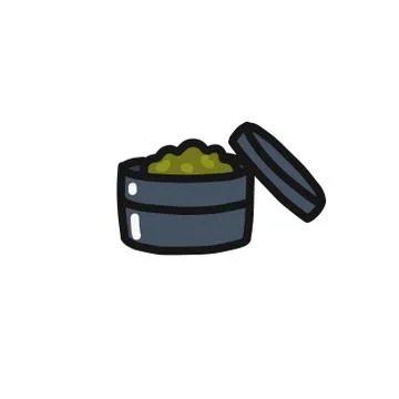 Marijuana grinder doodle icon, vector illustration Stock Illustration