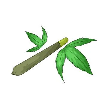 Marijuana joint illustration Stock Illustration