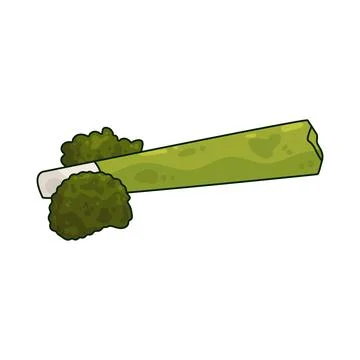 Marijuana joint illustration Stock Illustration