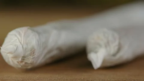 Marijuana joints ready for smoking Stock Footage 168651466