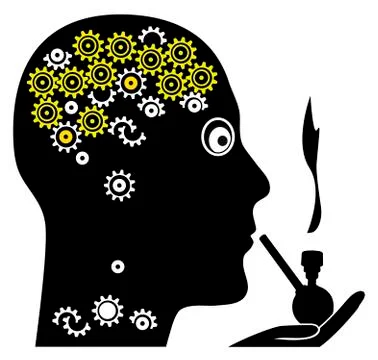 Marijuana kills Brain Cells Stock-Illustration