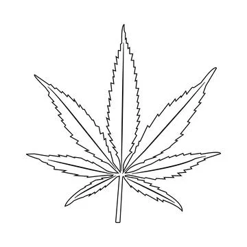 Marijuana leaf icon Stock Illustration