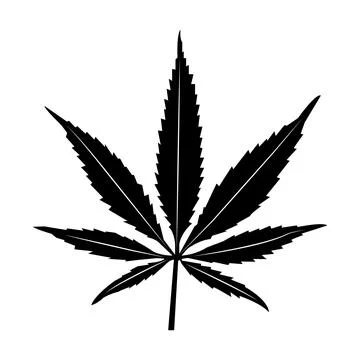 Marijuana leaf icon Stock Illustration