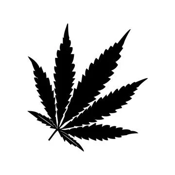Marijuana leaf icon Stock Illustration