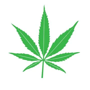 Marijuana leaf icon Stock Illustration