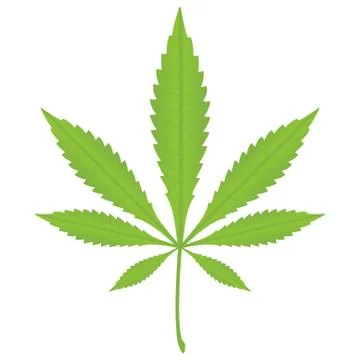 Marijuana leaf Stock Illustration