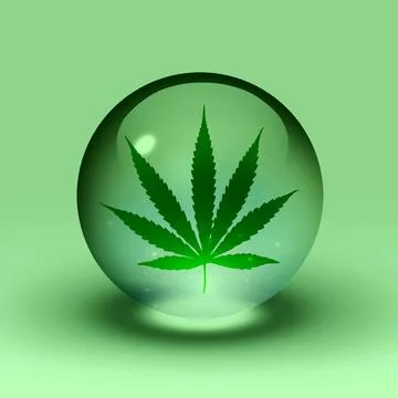 Marijuana Leaf Illustrazione stock