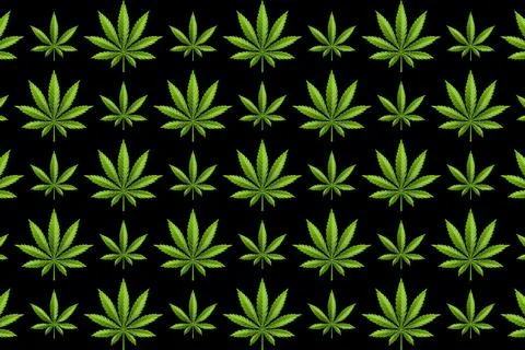 Marijuana leaf or cannabis leaf weed pattern Stock Illustration