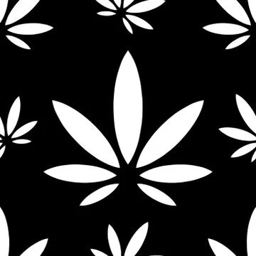 Marijuana leaf pattern design vector Stock Illustration