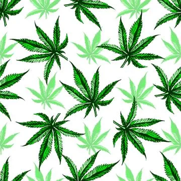 Marijuana leaf pattern. Stock Illustration