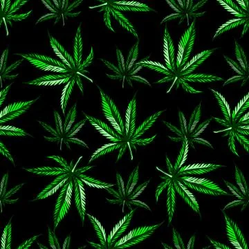 Marijuana leaf pattern. Stock Illustration