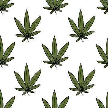 Marijuana leaf seamless doodle patternChildish Gambino Stock Illustration