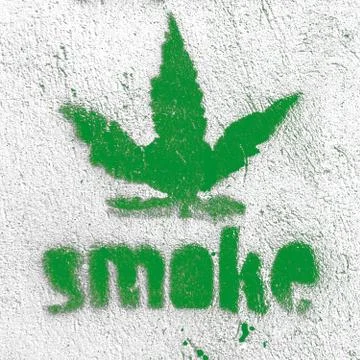 Marijuana leaf symbol Stock Photos