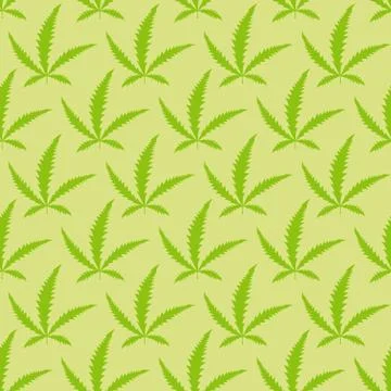 Marijuana leaves seamless pattern. VEctor  Narcotic  background 스톡 일러스트
