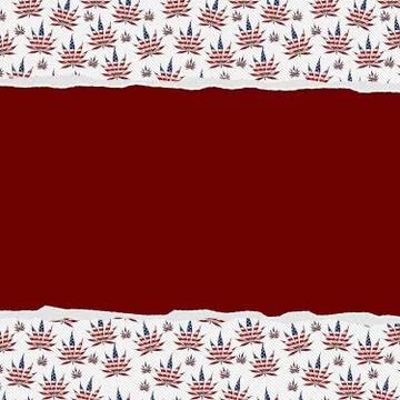 Marijuana leaves torn background Stock Illustration