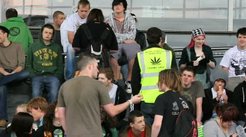 Marijuana March 20 Stockbeeldmateriaal 702622