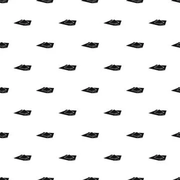 Marijuana on a paper pattern, simple style Stock Illustration