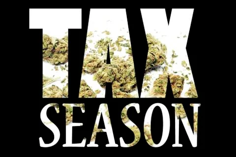 Marijuana tax Stock Illustration