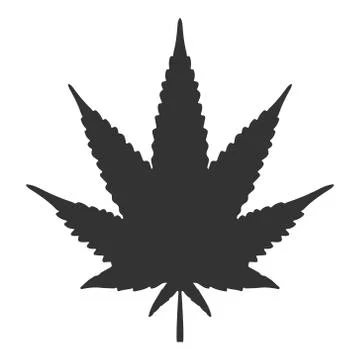 Marijuana vector cannabis leaf weed icon logo illustration clip art graphic Stock Illustration