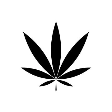 Marijuana vector cannabis leaf weed icon logo symbol sign illustration graphic Stock Illustration