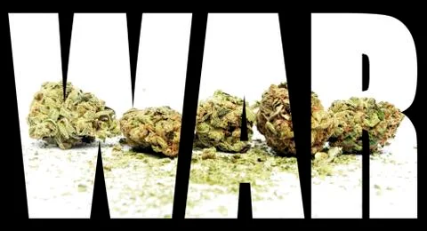 Marijuana war Stock Illustration