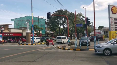 Marikina City Road Intersection Stock Footage 149114863
