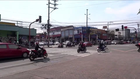 Marikina City Stoplight Intersection Philippines Stock Footage 205802462