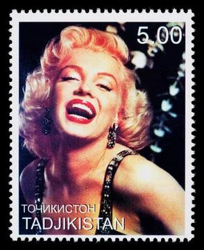 Marilyn Monroe Postage Stamp 스톡 사진