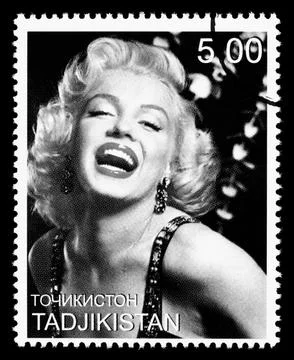 Marilyn Monroe Postage Stamp 스톡 사진