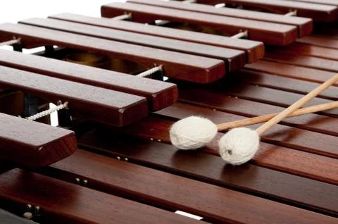 Marimba with mallets Stock Photos