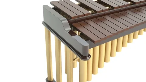 Marimba on white background Stock Footage 82784490