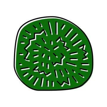 Marimo ball color icon vector illustration Illustrazione stock