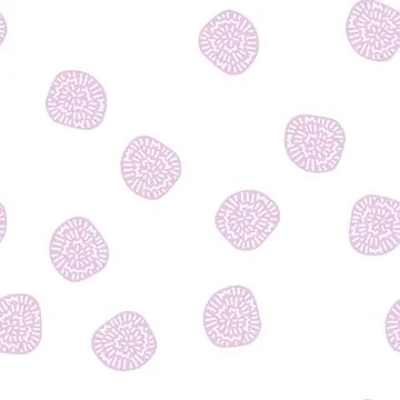 Marimo ball glyph seamless pattern Stockillustratie