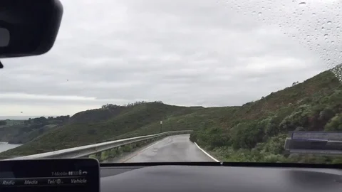 Marin Headlands Time Lapse Windy Road Video stock 76164197