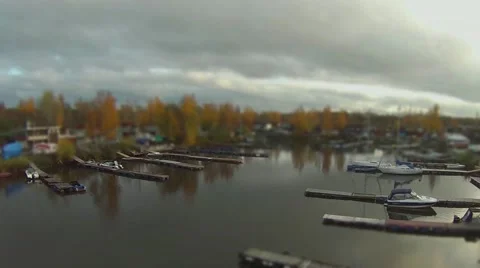 Marina aerial view Stock Footage 56973416