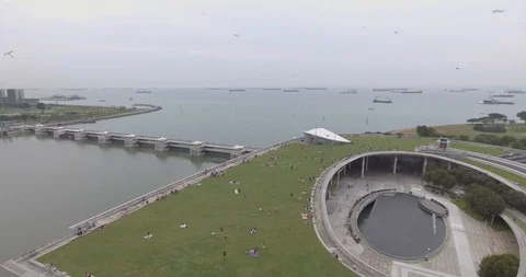 Marina Barrage Kites Vídeos de archivo 95540407